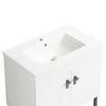 thumbnail image 4 of 30" Bathroom Vanity With White Ceramic Basin - Solid Wood, Metal Leg, 2 Soft Close Doors, Water Use Design Look & Leg Compact Water-, Modern Style, 4 of 7