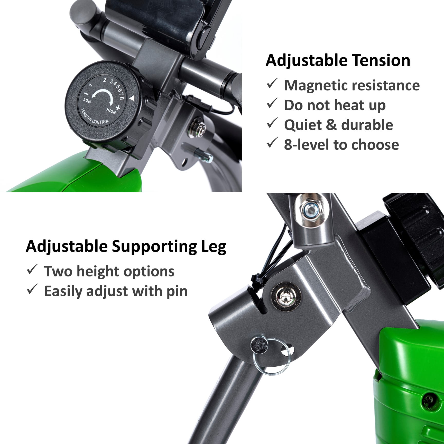 ShareVgo Smart Portable Mini Exercise Bike Bluetooth Folding Pedal Trainer for Legs and Arms - SPB1000