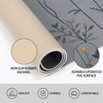 thumbnail image 3 of Kitchen Mats for Floor Set of 3, Gray Flower Design Non-Slip Kitchen Anti Fatigue Rugs Washable, 17"x47"+17"x30"+17"x59", 3 of 7