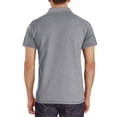 thumbnail image 4 of Men's Summer Solid Color T-shirt With A 3 Button Open Collar And Button Up Short Sleeved Top 3XL, 4 of 5