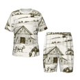 thumbnail image 1 of Fotbe Farm Animals 2 Pijama Estampada de 2 Piezas para Niños – Ropa de Dormir de Manga Corta Cómoda para Niños y Niñas, Camiseta y Shorts de Algodón-4X-Large, 1 of 6