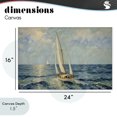 thumbnail image 4 of Stupell Industries Traditional Sailing Yacht on Blue Sea Canvas Art, 24 x 16, by Angie Hawke, 4 of 8