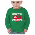thumbnail image 1 of Tstars Boys Unisex Valentine's Day Shirts for Kids Love Mommys Lil Valentine Cute Gift for Valentine's Day Outfit Gift Idea for Boy Kids Long Sleeve T Shirt, 1 of 6