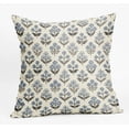 thumbnail image 3 of Floral Pillow Covers, 18*18 Inch Outdoor Blue Green Block Print Spring Decorative Throw Pillow Cases Boho Cushion Covers Farmhouse Sofa Couch Bed Decor A 2PC, 3 of 8