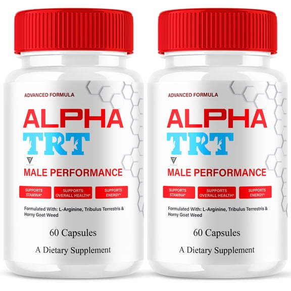 (2 Pack) Alpha TRT Performance Capsules, AlphaTRT Advanced Support Pills (120 Capsules)