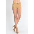thumbnail image 5 of American Bazi Women's Colored Distressed Shorts - WHE - 3XL, 5 of 5