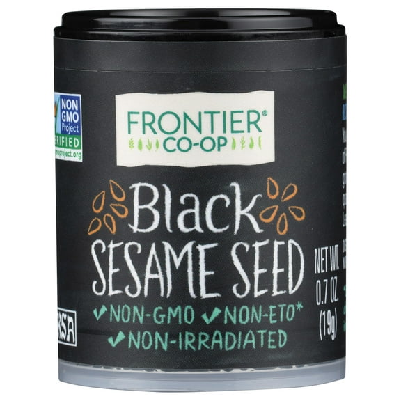 Frontier Herbs Black Sesame Seed Spices Mini 0.7 oz (Pack Of 30)