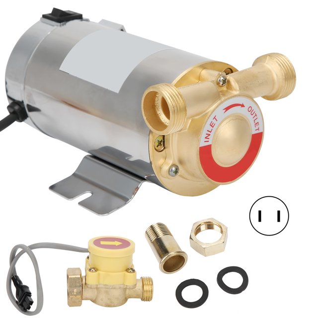 Automatic Booster Pump, Booster Pump 2860/min Water Heater Pump Double-sided For Gardens Anggrek Enchufe de EE. UU. 110V