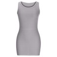 thumbnail image 7 of Lzobxe Summer Dresses for Women Solid Color Long Crew Neck Slim Sleeveless Party,Size S-3XL, 7 of 7