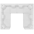 thumbnail image 1 of Modway Saybrook Canapé Sectionnel de Patio 8 Pcs en Tissu Rembourré, Blanc, 1 of 6