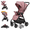 pink, variant on Lightweight Baby Stroller Portable Travel Stroller Infant Carriage Bassinet Stroller with Compact Fold for Newborn/Child/Toddler,Adjustable Canopy,Net,Cup Holder,One-Hand,Unisex Grey
