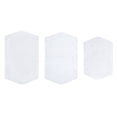 thumbnail image 4 of Home Weavers Waterford Collection 100% Cotton Non-Slip Bathroom Rug Set Machine Washable Bathroom Rug-17"x24", Bath Rug- 21"x34", Bathroom Rug- 24"x40", White Color 3 Piece Bath Rug set, 4 of 8