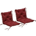 thumbnail image 1 of Outsunny Ensemble de 2 Coussins de Chaise de Jardin Coussin d'Assise Confortable avec Dossier, 1 of 10