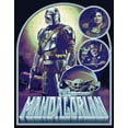 thumbnail image 2 of Girl's Star Wars: The Mandalorian The New Plan  Graphic Tee Navy Blue Medium, 2 of 4