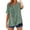 Army Green -BX30, variant on Boho Embroidered Tops for Women 3/4 Sleeve Length Peasant Shirts Plus Size Summer Dressy Casual Blouses 2026 White L