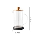 thumbnail image 3 of Vaso francesa Cafetera Vasos de café Émbolo Leche Tetera Jarra Cafetera Filtro de café Ol para el hogar 600 ml Macarena Hervidor de prensa francés, 3 of 8