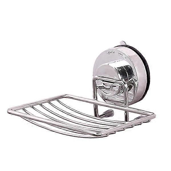 Suction Cup Wall Mounted Soap Dish Stainless Steel Soap Basket Sucker Shower Soap Holder Bathroom Accessories Banmo