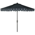 thumbnail image 2 of SAFAVIEH Outdoor Collection Elegant Valance 9-Foot Tilt Umbrella Navy / White, 2 of 6