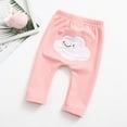 thumbnail image 2 of Odeerbi Girls Leggings Newborn Children Kids Baby Cartoon Clouds Keep Warm Trousers Pants Pink, 2 of 9