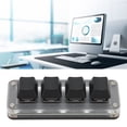thumbnail image 1 of Programmable Keypad, Mini 4 Keys Design Mechanical Keyboard Black Type C Wired Repeatable Setting Plug And Play  For Music For Laboratory, 1 of 8