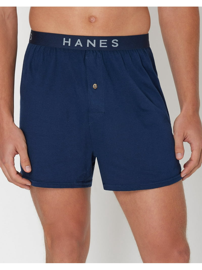 Hanes Men's 5-Pack XL Dyed Knit Boxers, Assorted Colors, Comfort