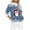 Blue, variant on Tetras Sweatshirt for Women,Women's Round Neck Fashion Casual Long Sleeve Print Sweatshirt,Tops Blouse