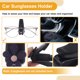 thumbnail image 5 of Clip para gafas de sol de coche Unique Bargains, soporte universal para parasol, ABS negro 7x2.5cm 1 Pcs, 5 of 7