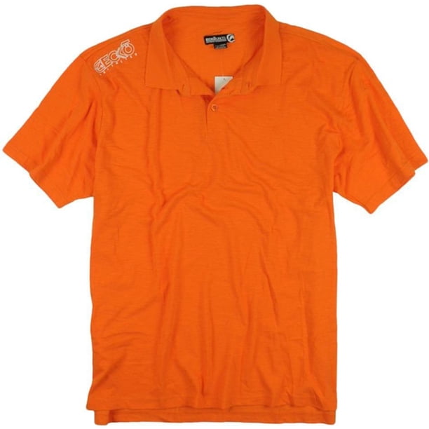 Ecko Unltd. Polo de rugby para hombre Of The Shoulder, naranja, extragrande