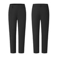 thumbnail image 6 of Men's All Day Comfy Golf Pants Quick Dry Lightweight Work Casual Dress Trousers with Pockets Business Casual formal Wear Big and Tall Size S-4XL Black, 6 of 9