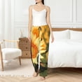 thumbnail image 4 of Fotbe Golden Sunflower In Field Pantalones de Pijama para Mujer, Pantalones de Dormir, Pantalones Pj con Cordón y Bolsillos-Small, 4 of 6