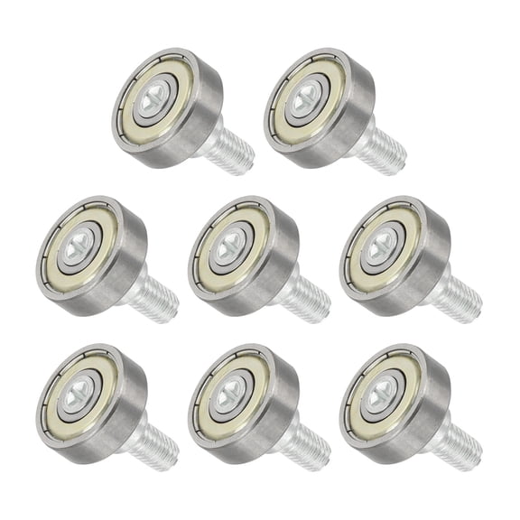 Uxcell 8 PCS Drawer Rollers 6x19mm Steel Bearing Roller Drawer Pulley Wheels