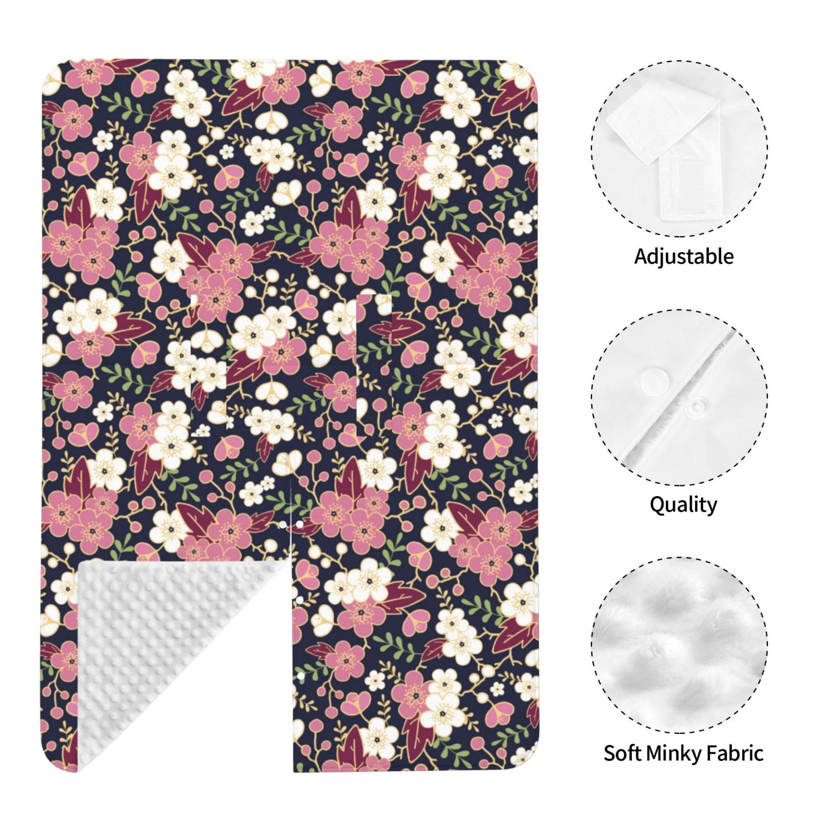 Car Seat Cover Baby - pink white flowers Breathable Infant Car Seat Cover for Baby Carseat, Lightweight Comfort Baby Essentials Must Haves Newborn Stuff for Girl Boy