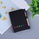 thumbnail image 1 of Cuaderno de papel para escribir, diario, cuaderno de tema, cuaderno de diario para trabajar Negro Macarena Cuaderno de negocios, 1 of 8