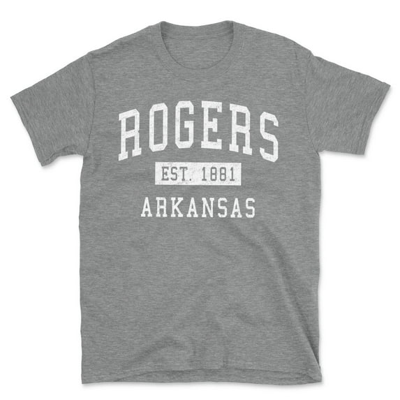 Rogers Arkansas Classic Established Men's Cotton T-Shirt