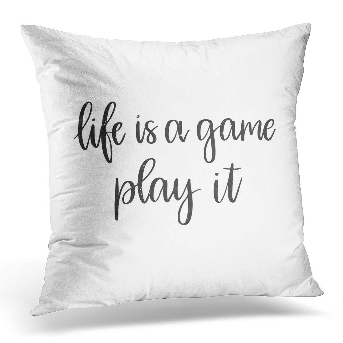 ARHOME Sentence Motivational and Inspirational Quote Life is Game Play It Calligraphic Word