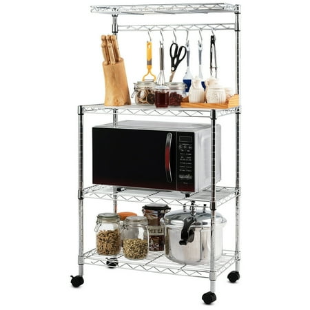 Costway 3 Tier Kitchen Baker S Rack Microwave Oven Stand Storage