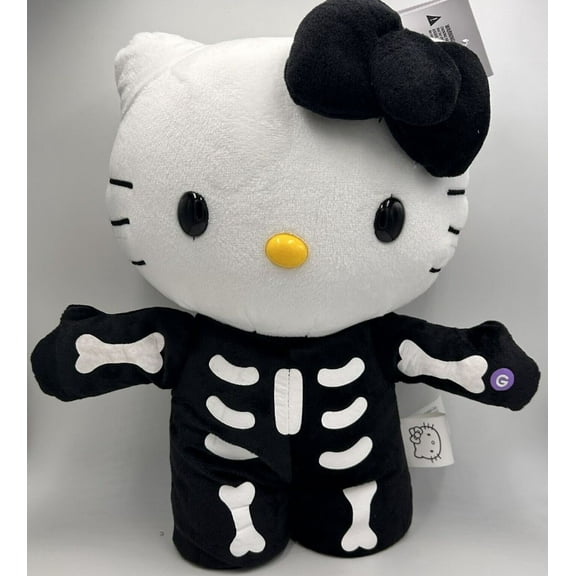 Hello Kitty Halloween Plush Side Stepper Skeleton