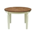 thumbnail image 3 of 44 x 44 in Round Top Solid Wood Dining Table in Hickory/Shell, 3 of 5