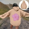 thumbnail image 2 of CONFREE Women's Hoodies Floral Prints Hoodies For Women Trendy Long Sleeve Casual Pullover Sweatshirts With Pockets Comfy Winter Clothing, 2 of 7
