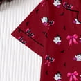 thumbnail image 6 of TGPMGRZ Women's Halloween Pajamas Classic Fit Button Down Shirts Matching Pj Shorts Halloween Couple Pajamas, 6 of 9