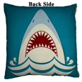 thumbnail image 2 of PKQWTM Shark Jaws Raster Reversible Mermaid Cushion Cover Home Decor Sequin Pillow Case Size 16x16 inches, 2 of 2