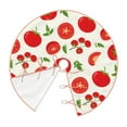 thumbnail image 3 of Bingfone Christmas Tree Skirt Mat Christmas Decoration Interior 36"-Fresh Red Tomato, 3 of 8