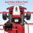 thumbnail image 4 of Trilenars 24V Go Kart for Kids,Drift Kart with 2X200W Strong Motor,7AH Big Battery,Electric Pedals,Electric Go Kart Outdoor Race Toy,Max Load 110lbs for Boys and Girls,Red and White, 4 of 8