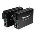 thumbnail image 2 of Convertidor de medios de fibra SCB de bi-di-Di Gigabit SC, 1000m SC SC a 10/100/1000m RJ45, Módulo Singlemode incorporado, SMF, 1310/1550nm, 20 km (12.42 millas) -1 par, 2 of 2