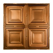 Great Lakes Tin 2ft x 2ft Syracuse Copper Nail-Up Ceiling Tile (5-Pack)