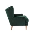 thumbnail image 4 of Finch Wyatt Wingback Chair Emerald Green, 4 of 9