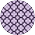 thumbnail image 1 of Ahgly Company Machine Washable Indoor Round Transitional Blossom Pink Area Rugs, 4' Round, 1 of 7