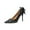 Black High Heels Shoes, variant on Women's Elegant Shimmery High Heels Shoes with Crystal Bow Pointed Slim Heel Comfortable Breathable Shoes for Weddings Black 35