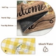 thumbnail image 6 of Round Rugs 3Ft, Gnomes Sunflower Round Area Rug Washable Indoor Throw Carpet, Yellow Checkered Pastoral Botanical Wooden Small Non Slip Circle Rug for Bedroom Living Room Home Decor Aesthetic, 6 of 8