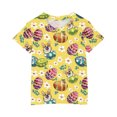 thumbnail image 3 of Jinhomg Oversized Shirts for Kids Super Cute Easter Bunny Rabbit Graphic Tees Casual Loose Short Sleeve Round Neck Holiday Tops Fall Saving Multicolor 11 Years, 3 of 4